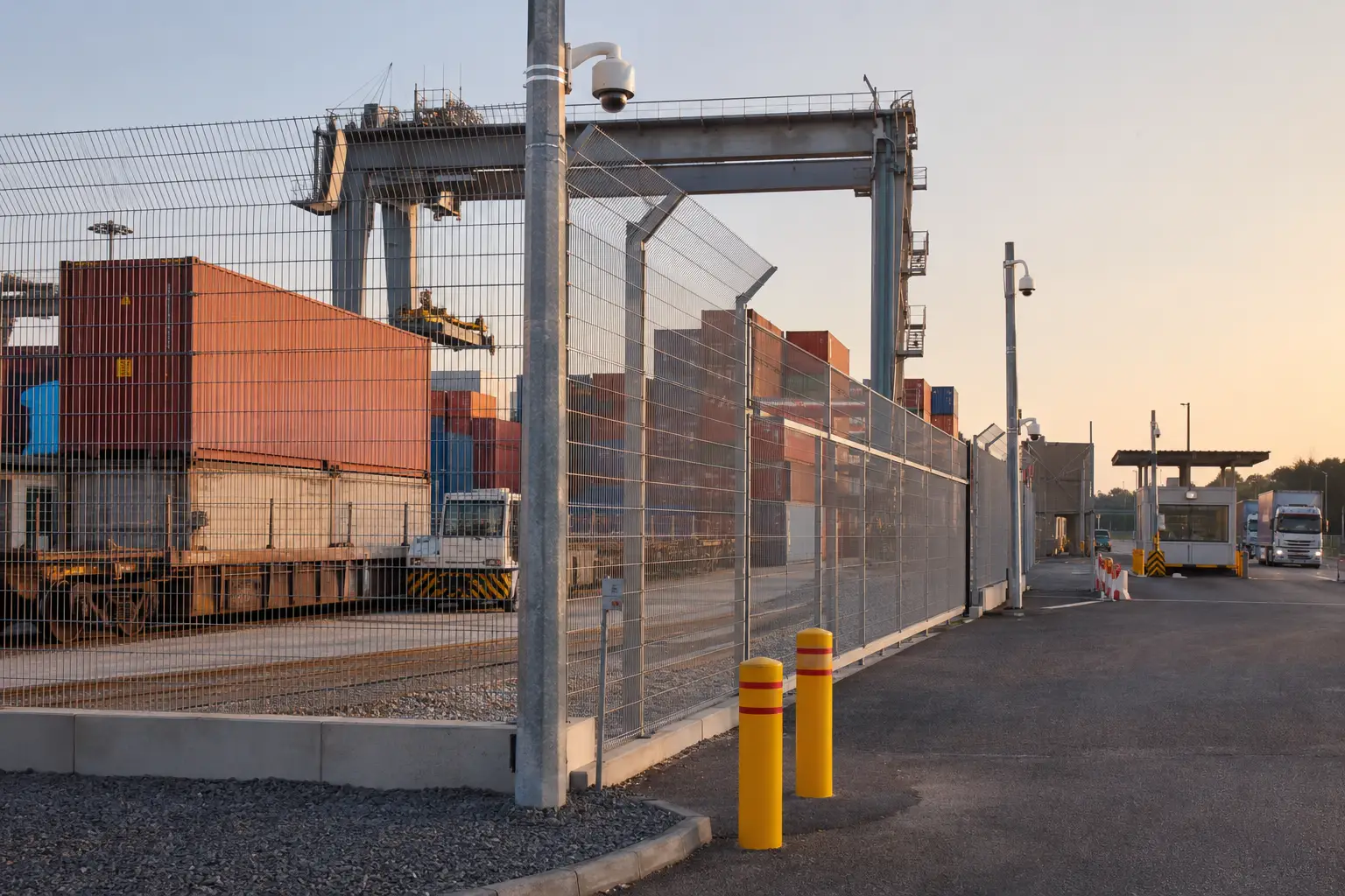 intermodal facility perimeter fence