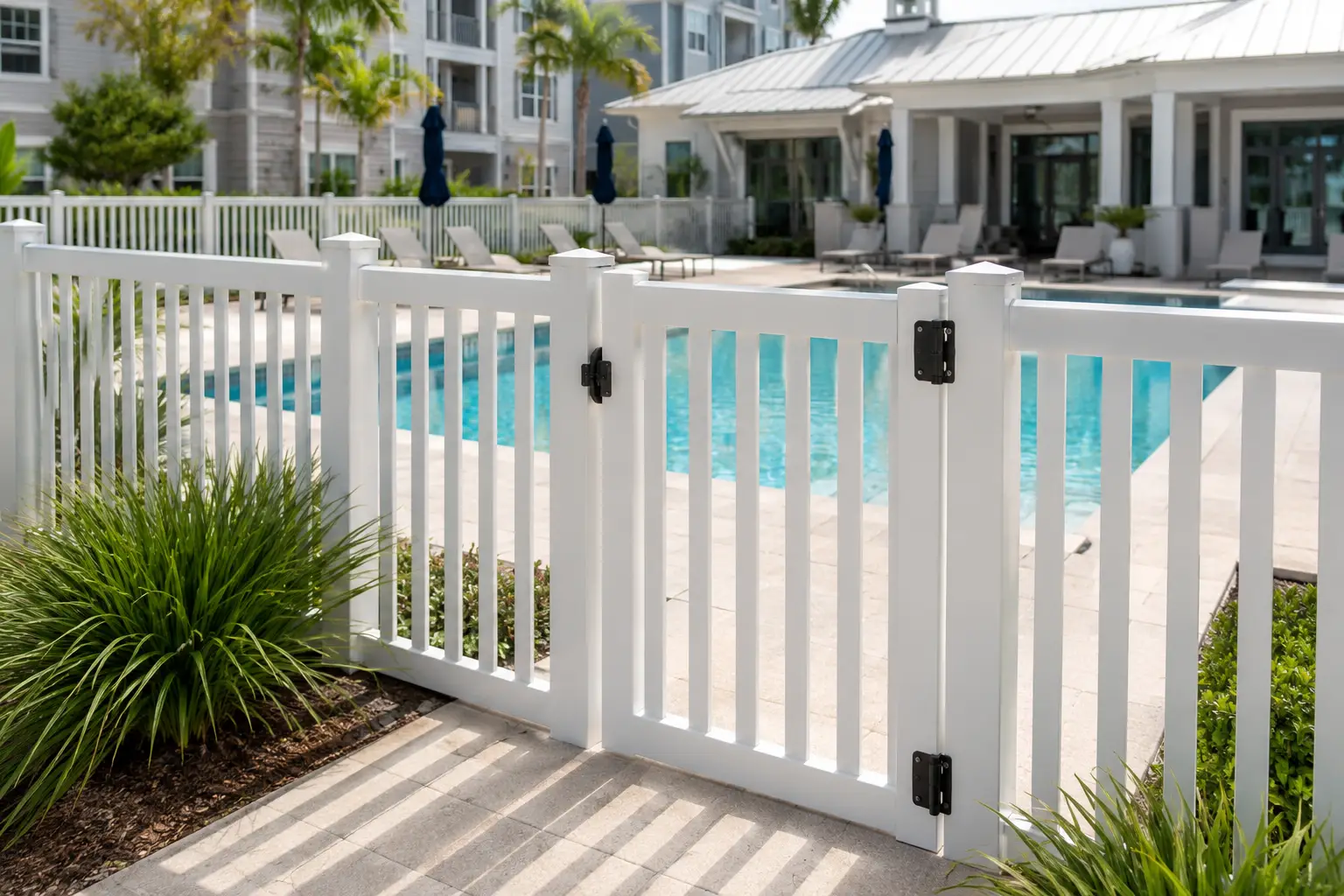 vinyl pool fence safety system